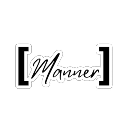 Manner Kiss-Cut Stickers