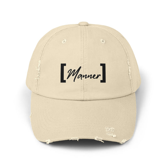 Cap with Text Logo - Distressed